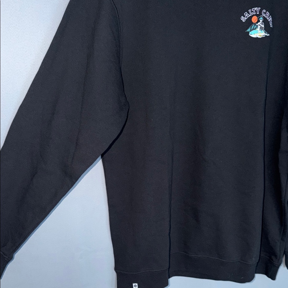 Salty Crew Black Crew Neck Coastal Skater NWT - Picture 3 of 10